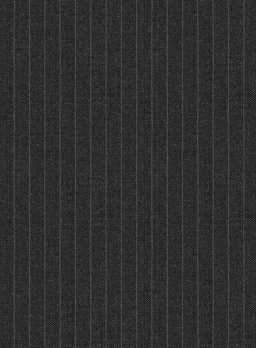 Scabal Amraso Stripe Charcoal Wool Jacket