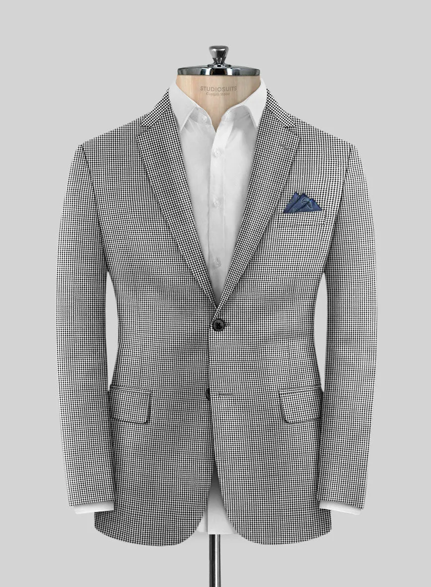 Scabal Belisa Houndstooth BW Wool Jacket