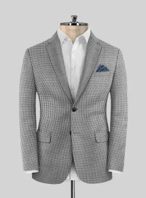 Scabal Belisa Houndstooth BW Wool Jacket