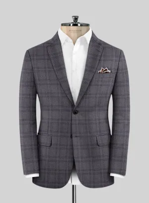 Scabal Bond Blue Wool Jacket