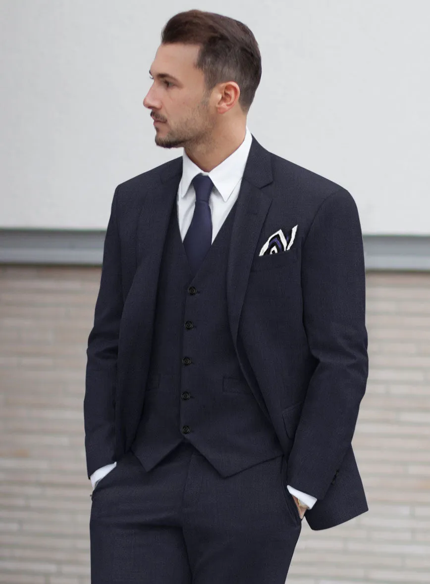 Scabal Corde Navy Blue Wool Jacket