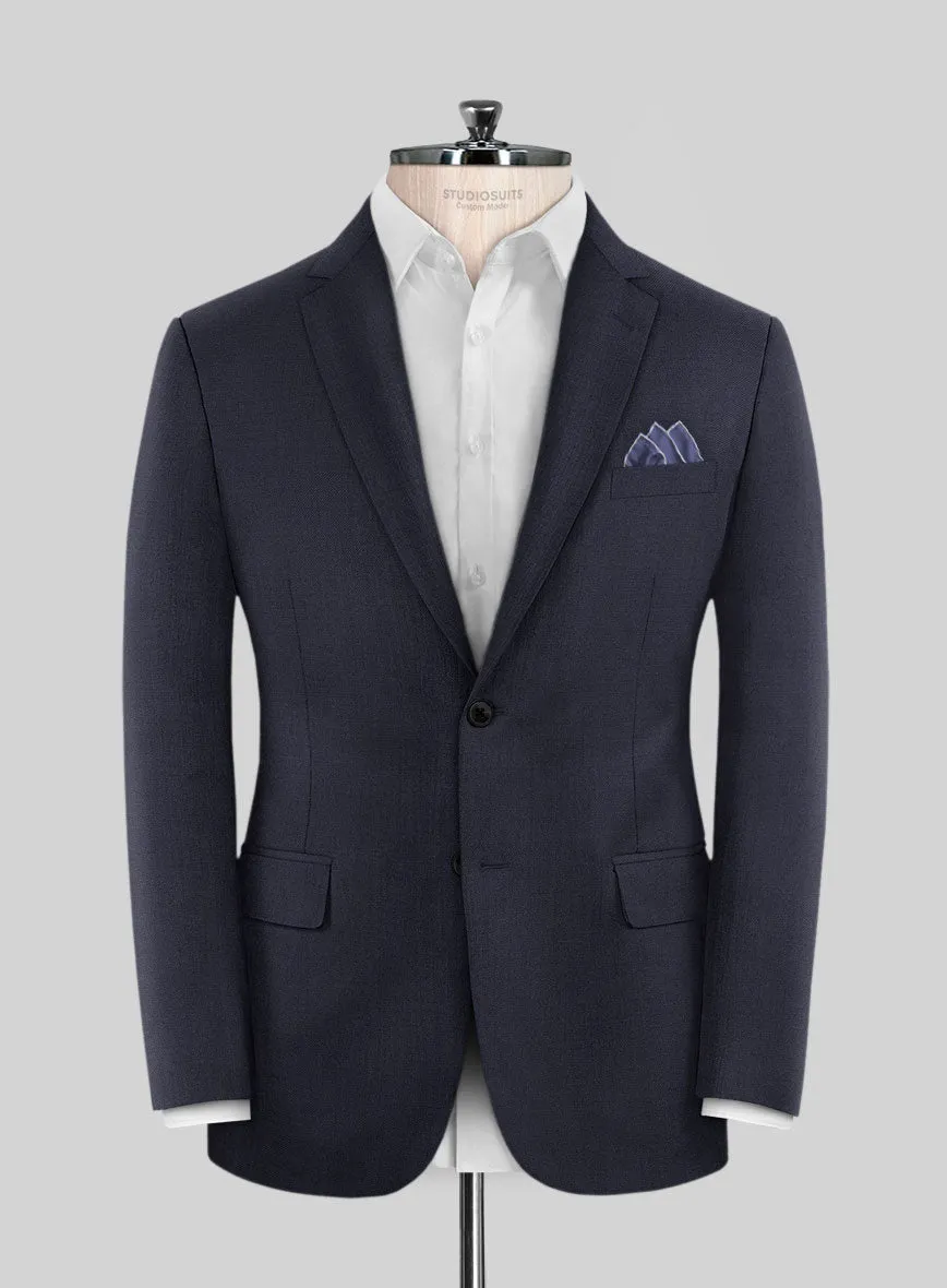 Scabal Corde Navy Blue Wool Jacket