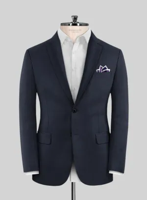 Scabal Cosmopolitan Nailhead Dark Blue Wool Jacket