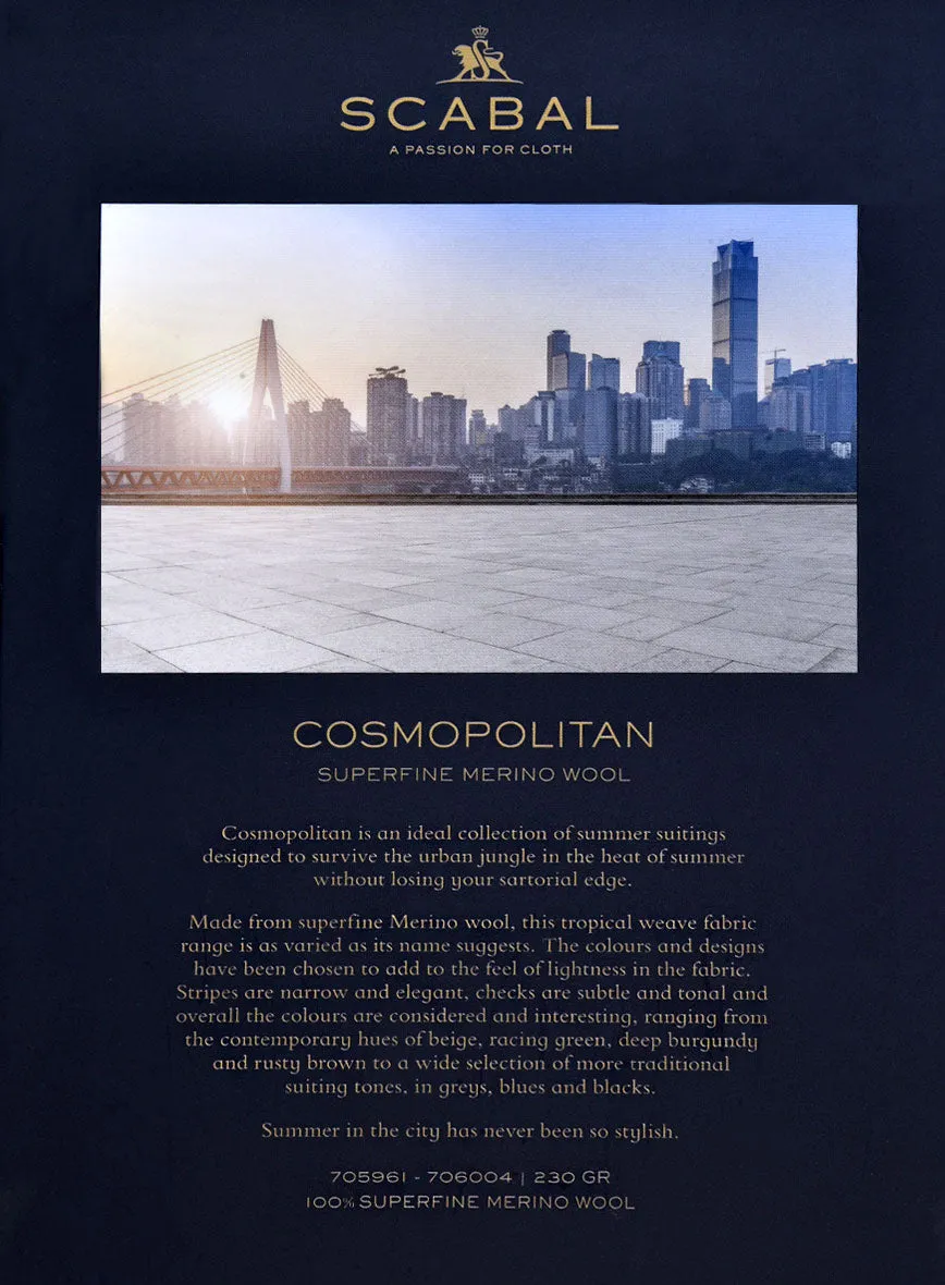 Scabal Cosmopolitan Prince Navy Blue Wool Jacket