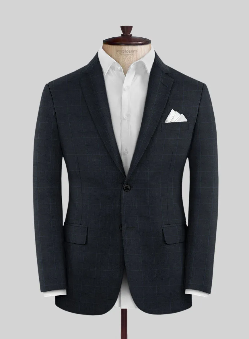 Scabal Cosmopolitan Prince Navy Blue Wool Jacket