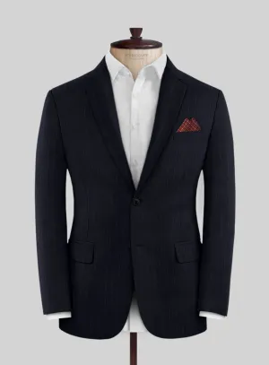 Scabal Cosmopolitan Stripe Blue Wool Jacket