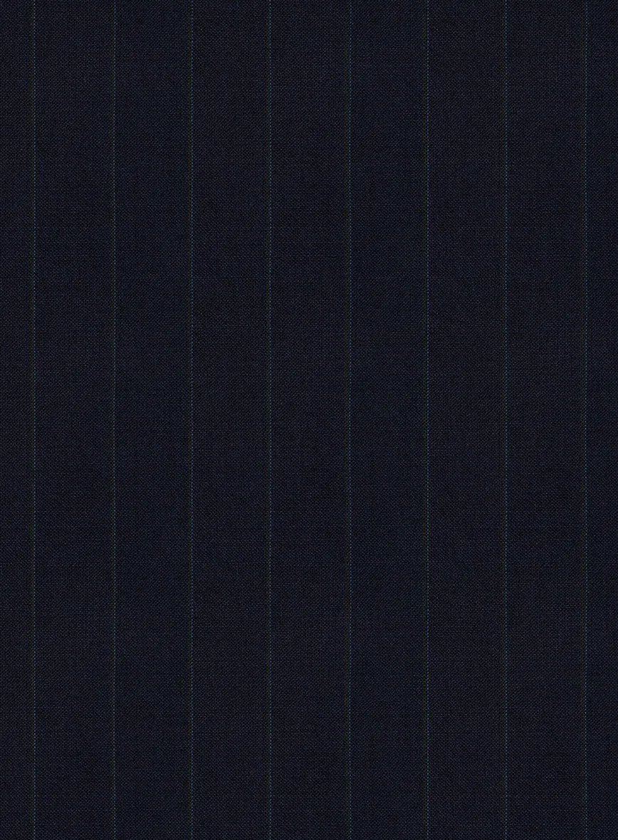 Scabal Cosmopolitan Stripe Blue Wool Jacket