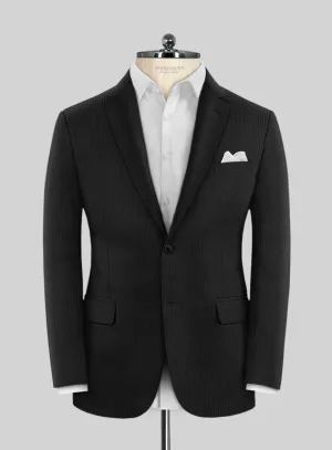 Scabal Cosmopolitan Stripe Reyo Black Wool Jacket
