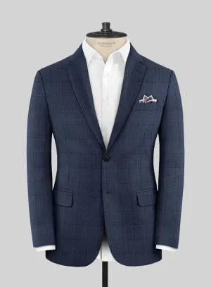 Scabal Dark Sapphire Blue Wool Jacket