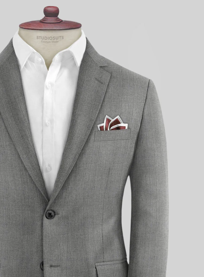 Scabal Hidal Checks Gray Wool Jacket