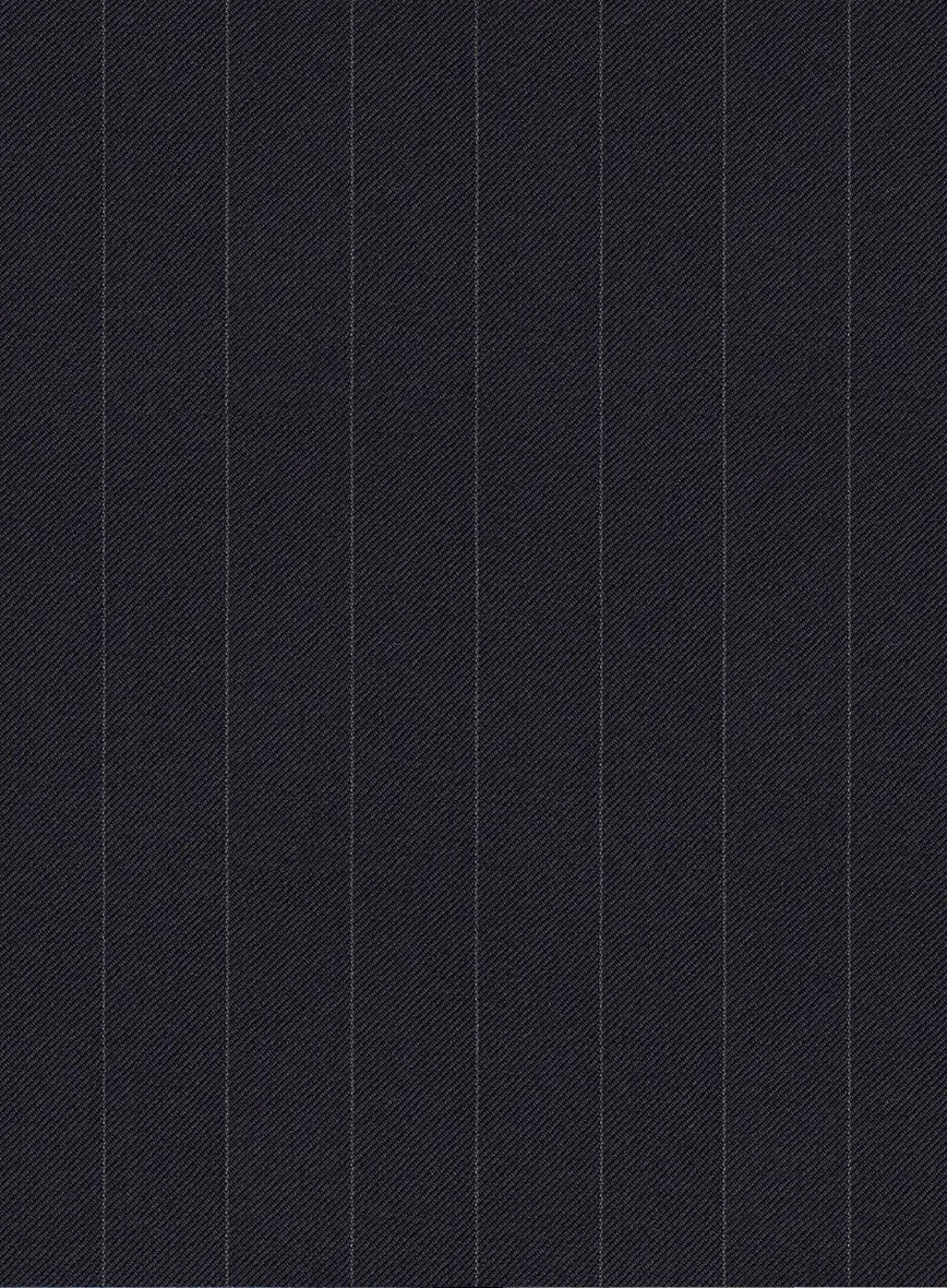 Scabal Lizaro Stripe Blue Wool Jacket