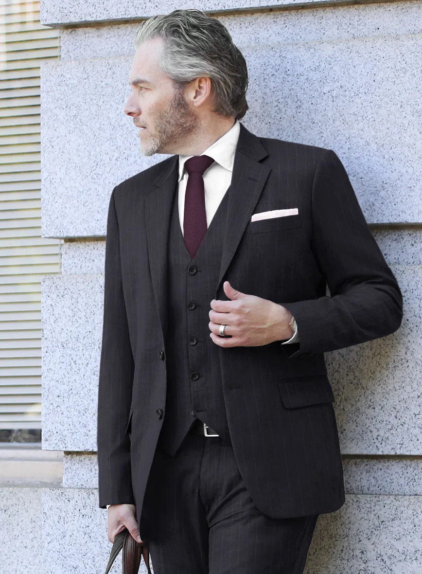 Scabal Lizaro Stripe Blue Wool Jacket