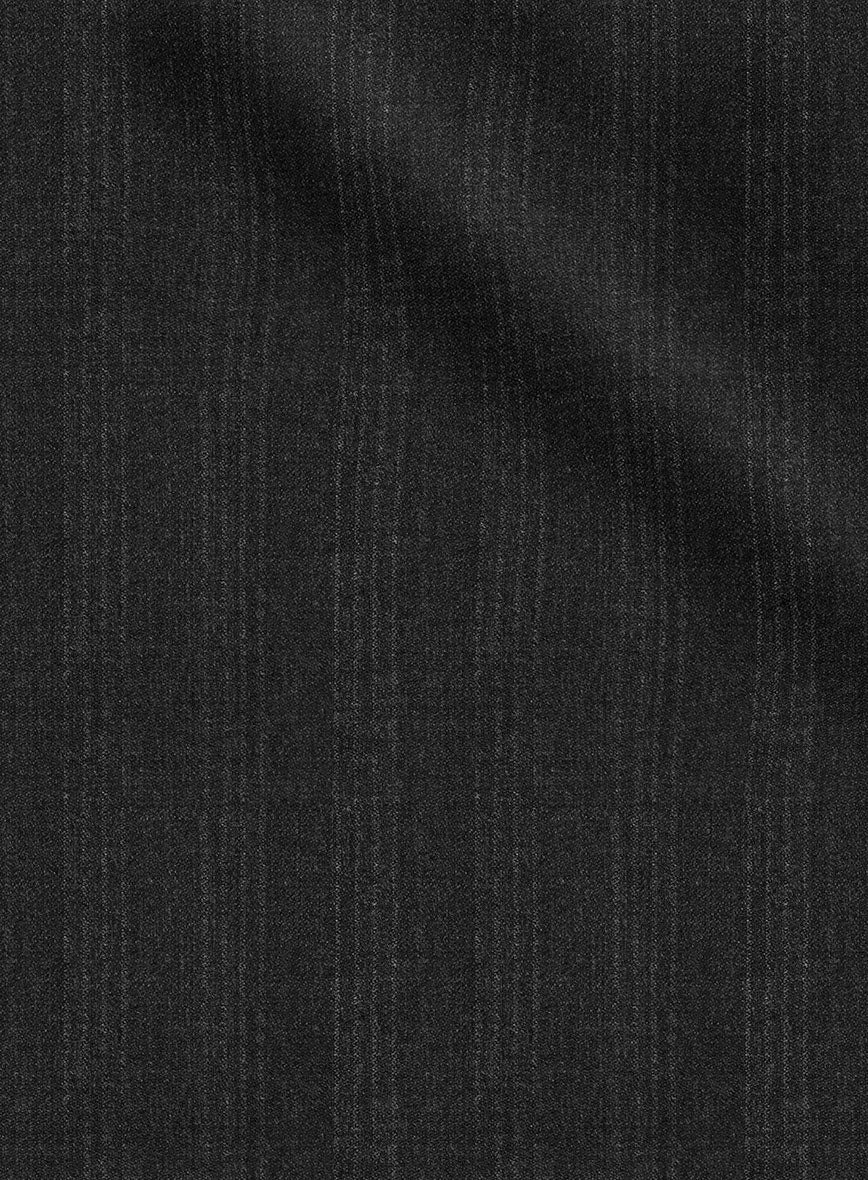 Scabal Londoner Emingo Stripe Charcoal Wool Jacket