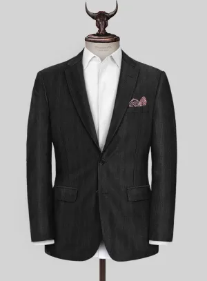 Scabal Londoner Emingo Stripe Charcoal Wool Jacket