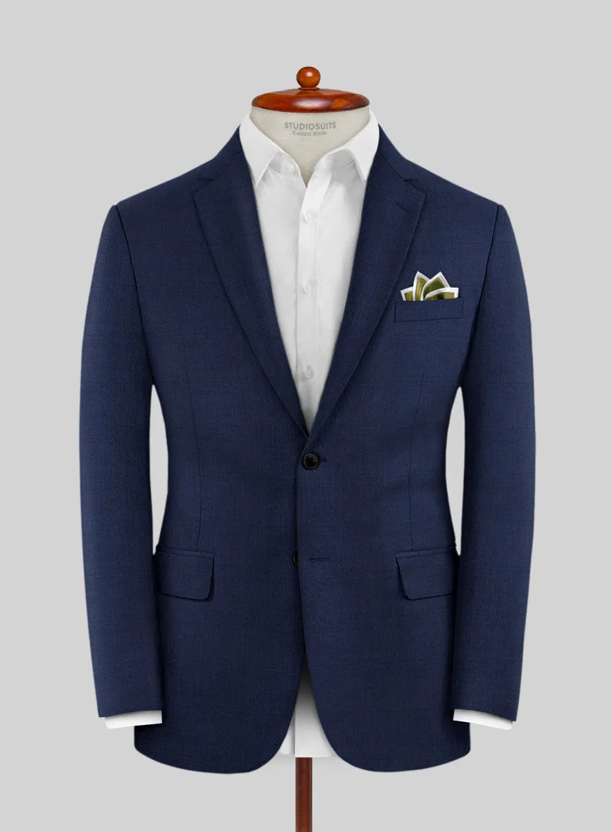 Scabal Londoner Esma Checks Blue Wool Jacket