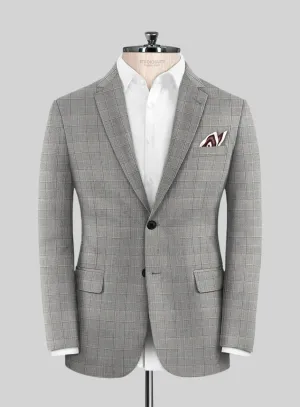 Scabal Londoner Glen Gray Wool Jacket