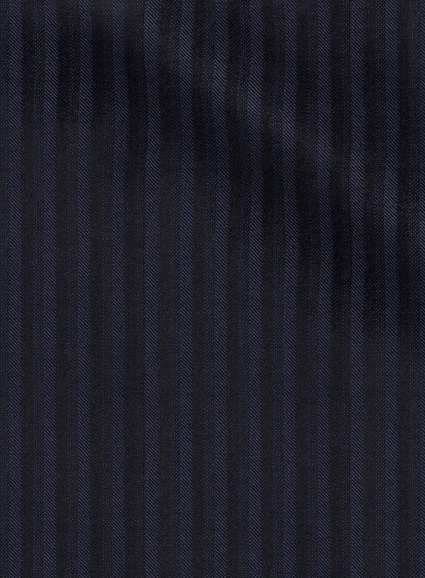 Scabal Londoner Nicaso Stripe Blue Wool Jacket
