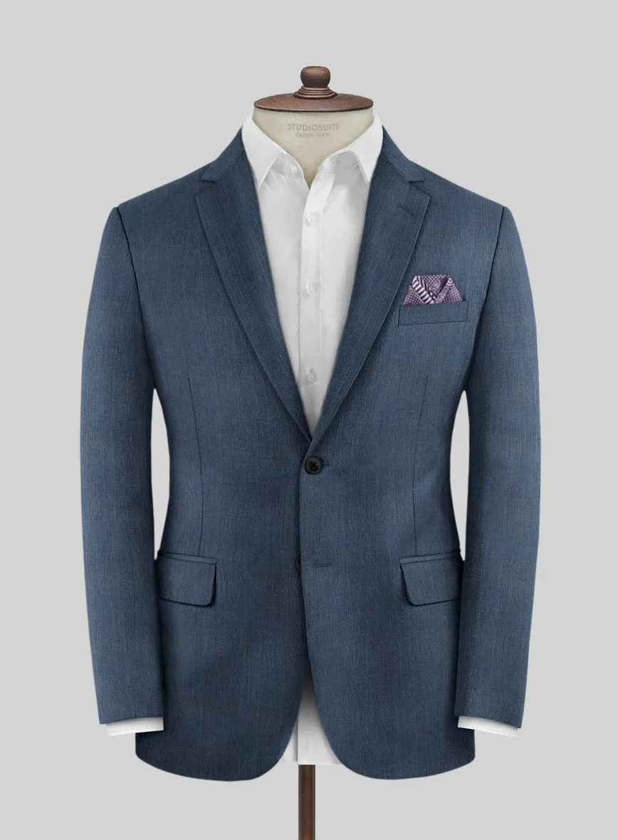 Scabal Londoner Rez Stripe Blue Wool Jacket