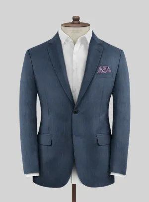 Scabal Londoner Rez Stripe Blue Wool Jacket