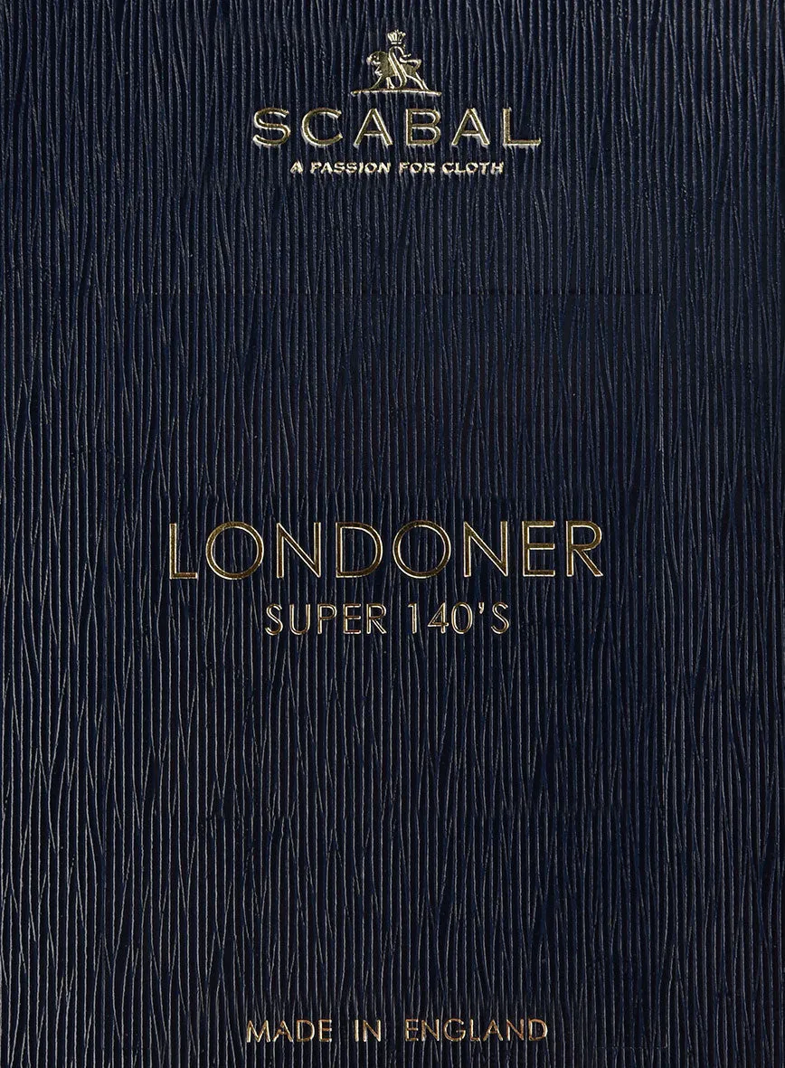 Scabal Londoner Rez Stripe Blue Wool Jacket