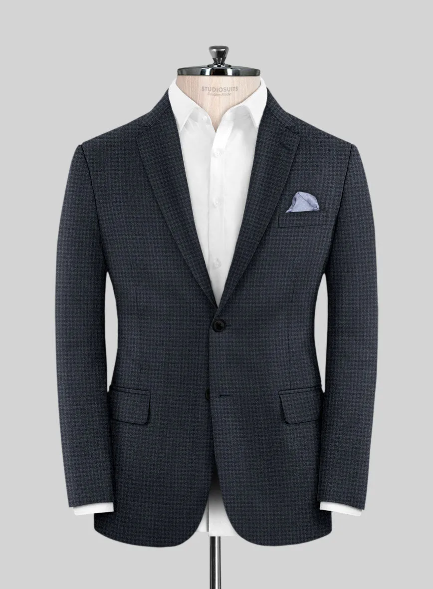 Scabal Mirage Blue Wool Jacket