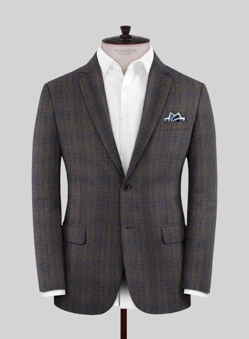 Scabal Mud Brown Wool Jacket