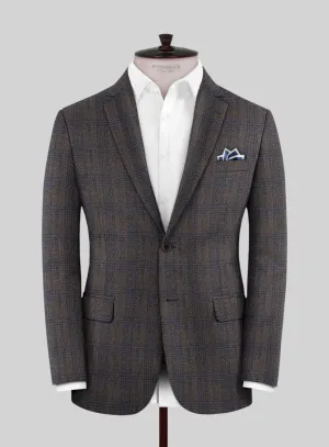 Scabal Mud Brown Wool Jacket