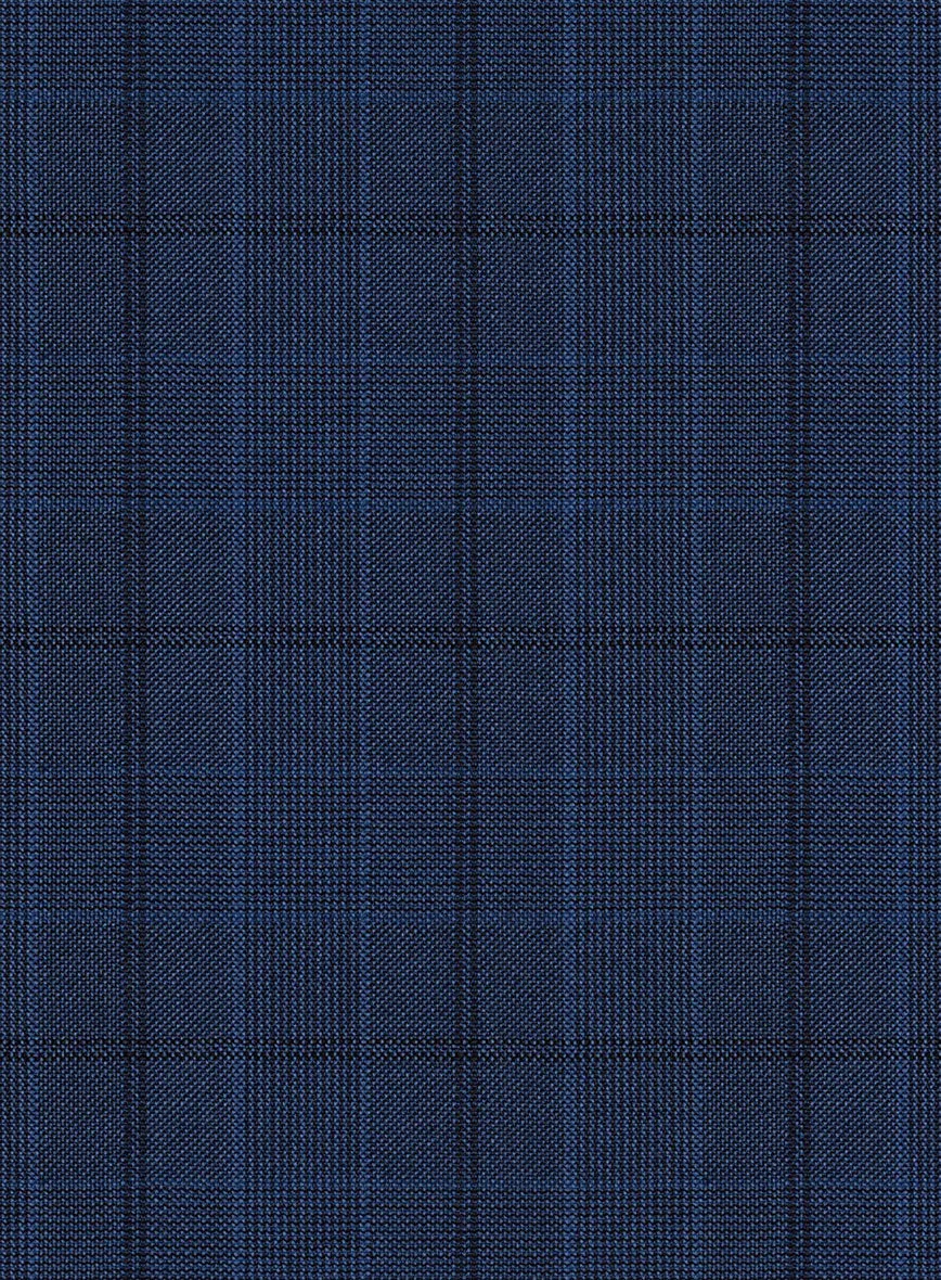 Scabal Natro Checks Blue Wool Jacket