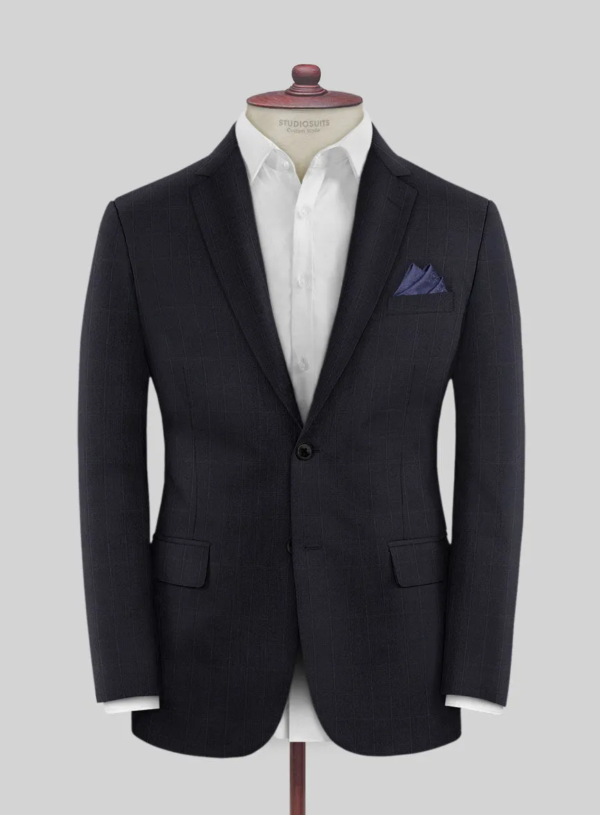 Scabal Quiro Checks Black Wool Jacket