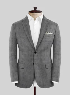 Scabal Sabo Checks Gray Wool Jacket