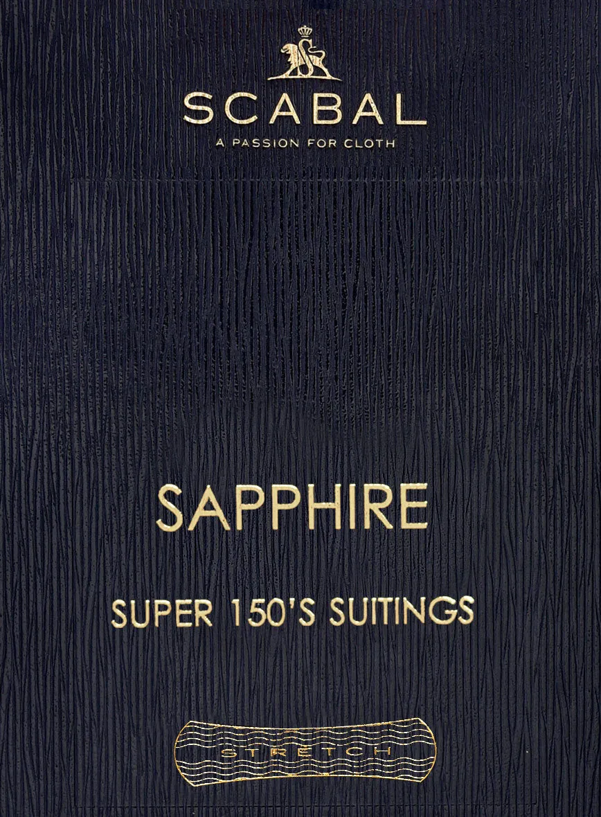 Scabal Sapphire Pinstripe Navy Wool Jacket