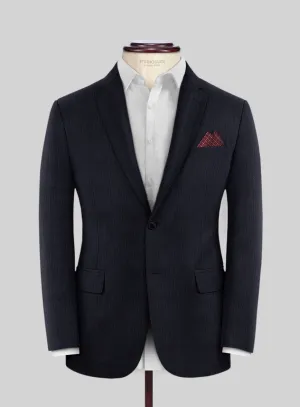 Scabal Sapphire Pinstripe Navy Wool Jacket