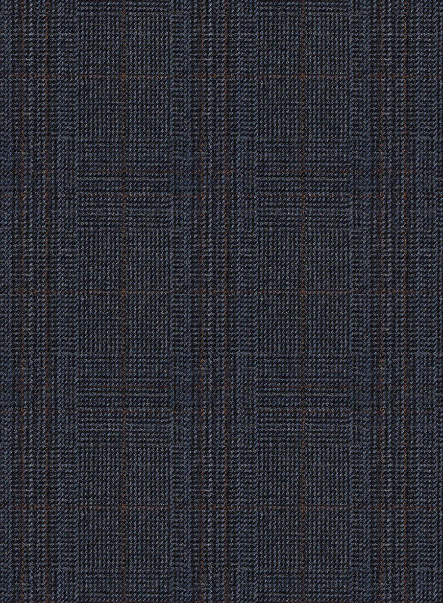 Scabal Tornado Glen Blue Wool Jacket