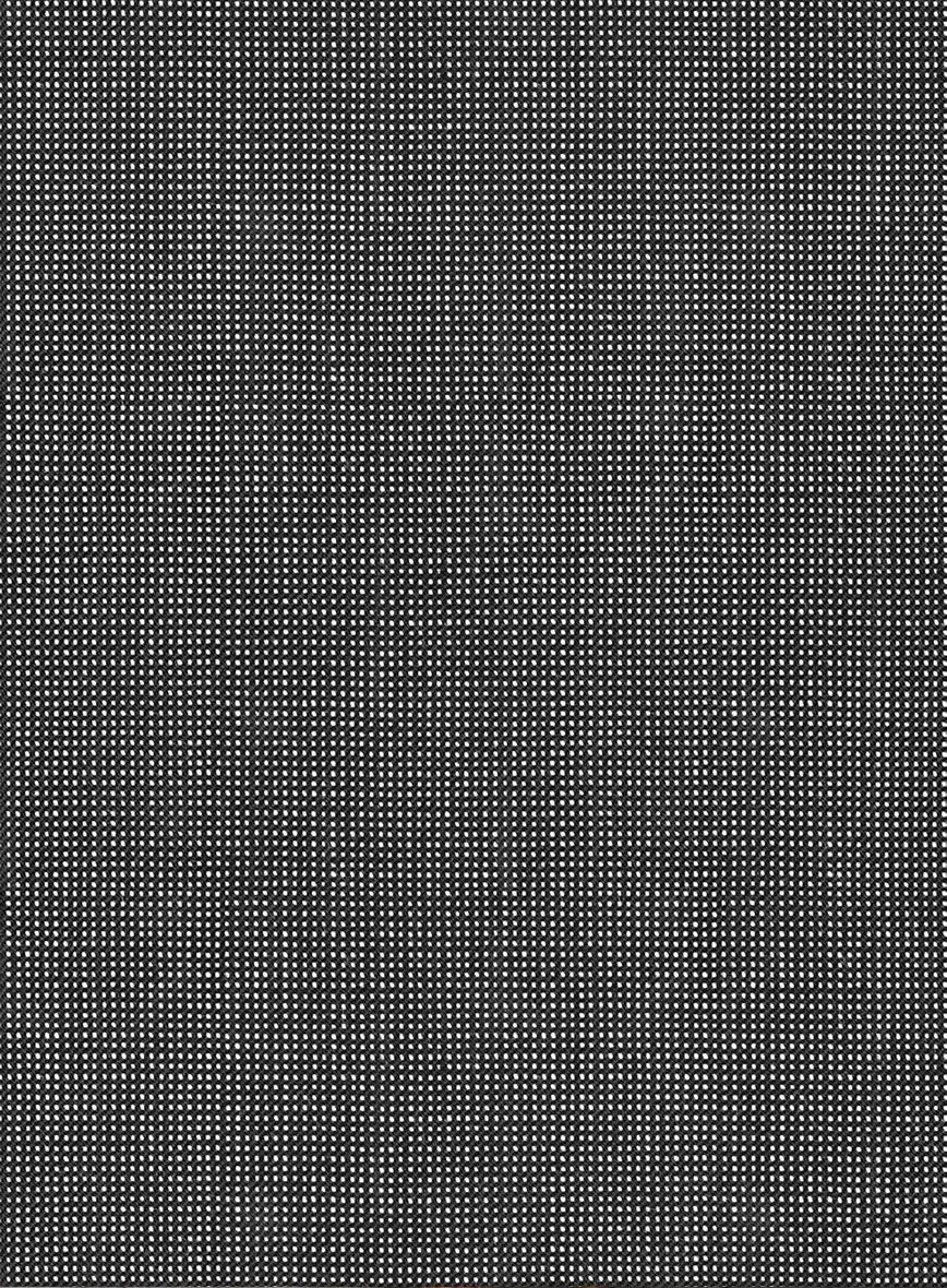 Scabal Tornado Pin Check Black Wool Jacket