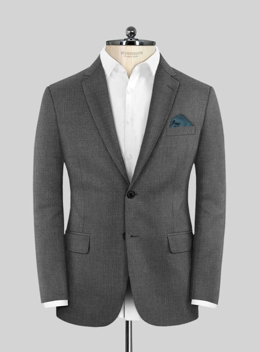 Scabal Tornado Pin Check Black Wool Jacket