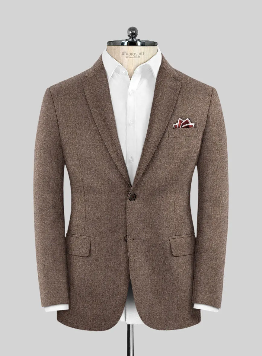 Scabal Walnut Brown Wool Jacket