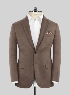 Scabal Walnut Brown Wool Jacket
