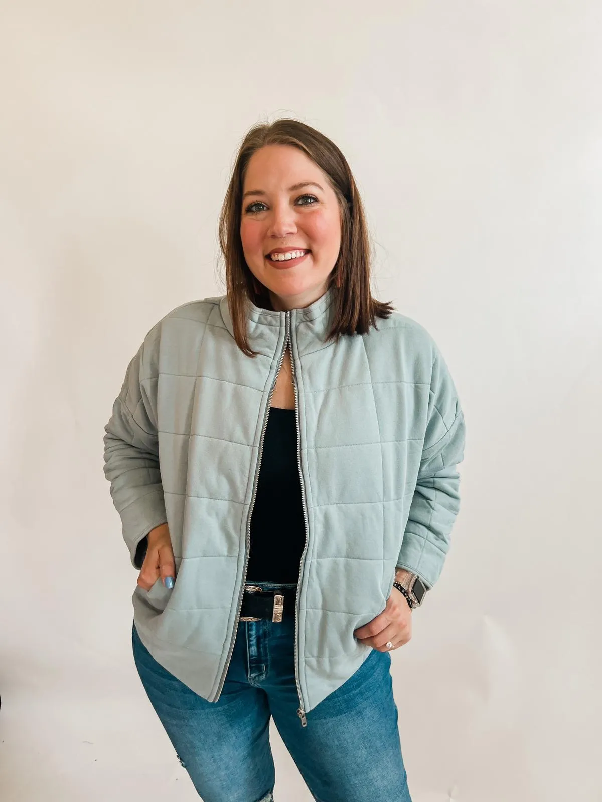 Sky Quilted Jacket