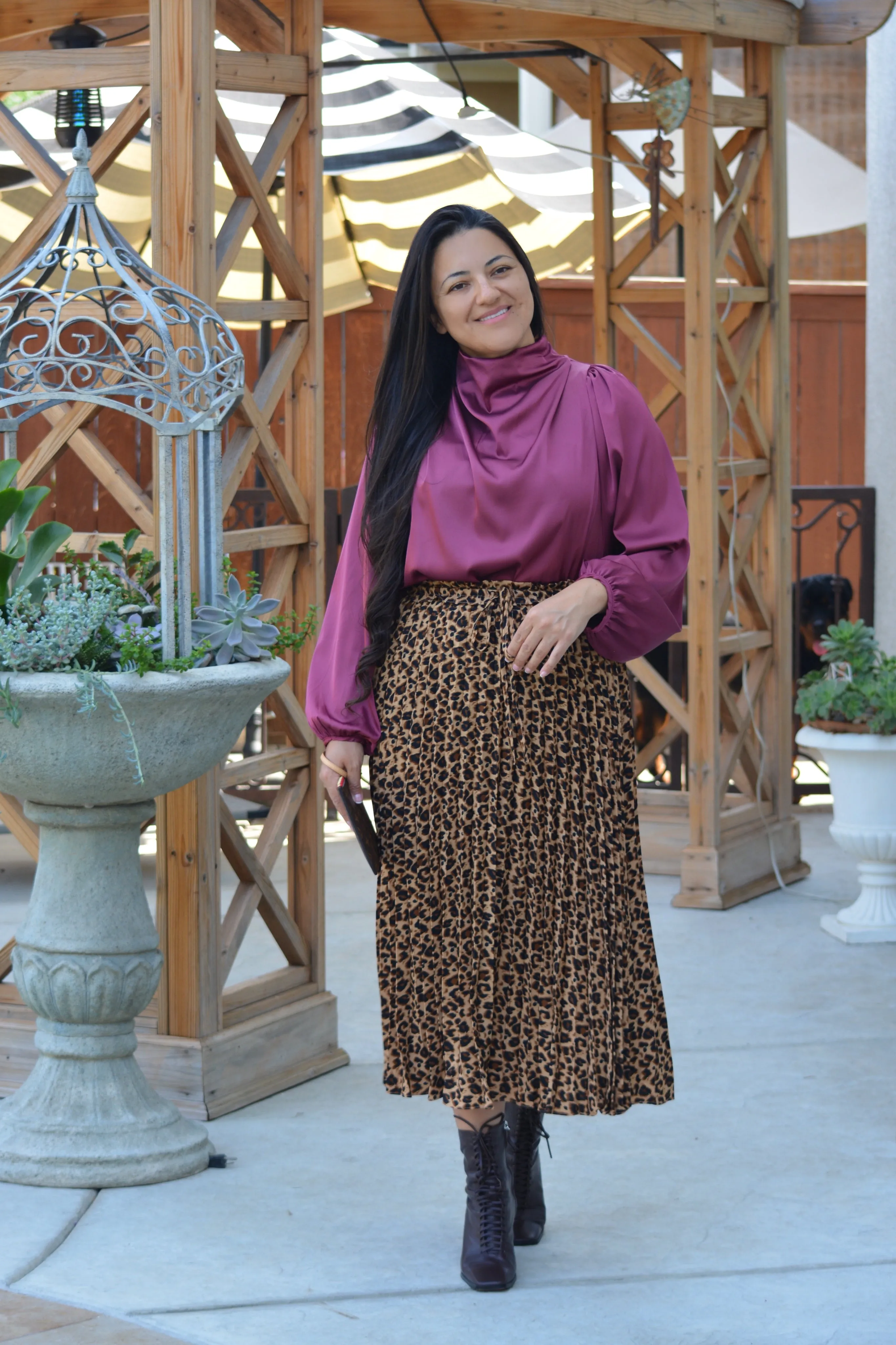 Skya Leopard Skirt