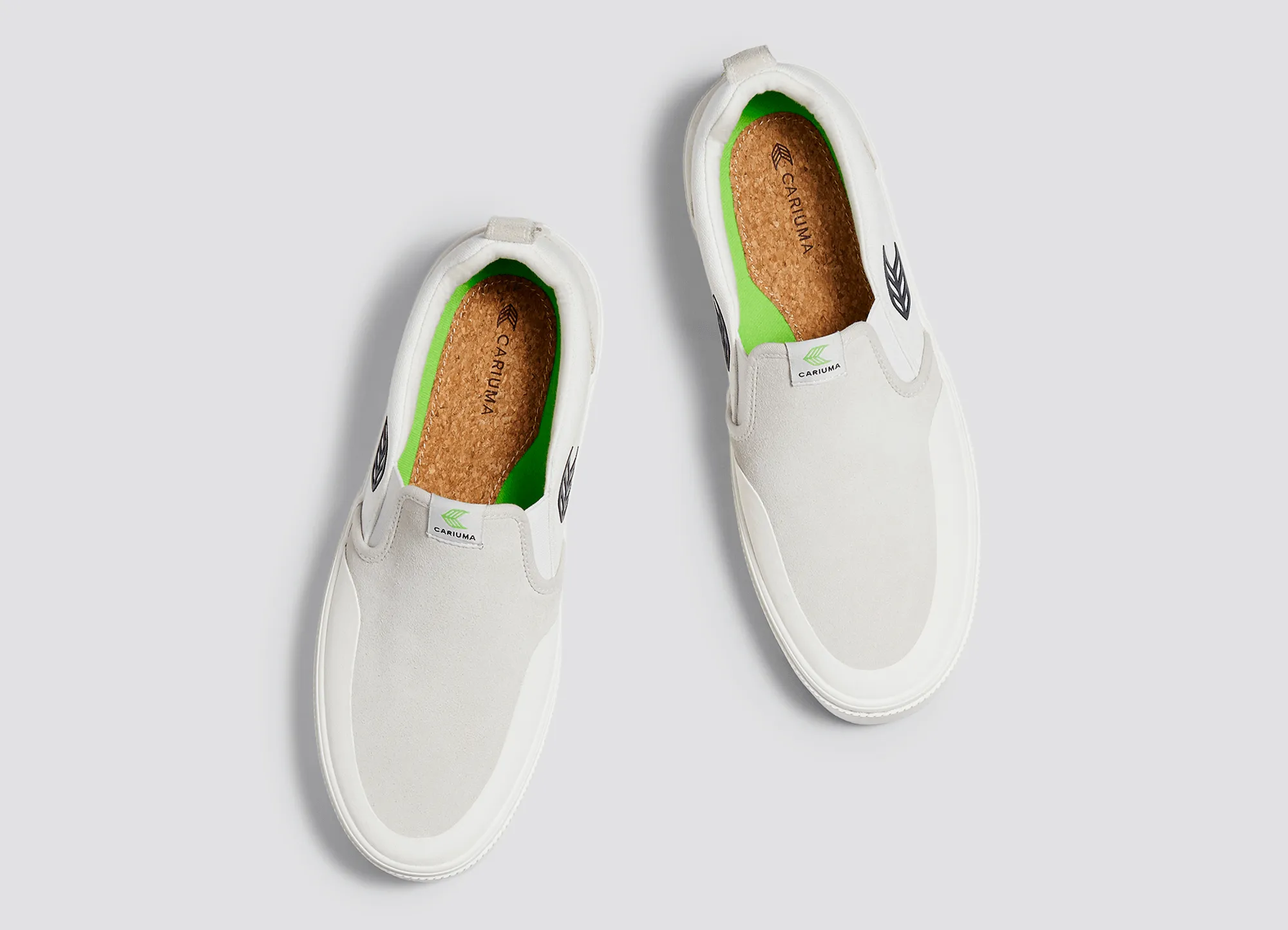 SLIP-ON PRO Off-White Canvas Vintage White Suede Black Logo Sneaker Men