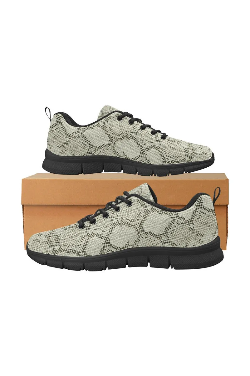Snake Skin Print Women's Breathable Running Shoes/Large