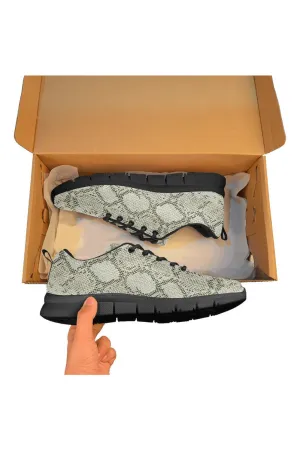 Snake Skin Print Women's Breathable Running Shoes/Large