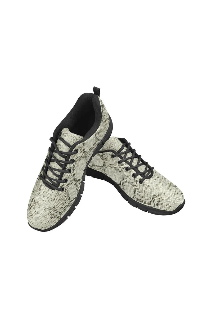 Snake Skin Print Women's Breathable Running Shoes/Large