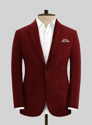 Solbiati Art Du Lin Rustic Red Linen Jacket