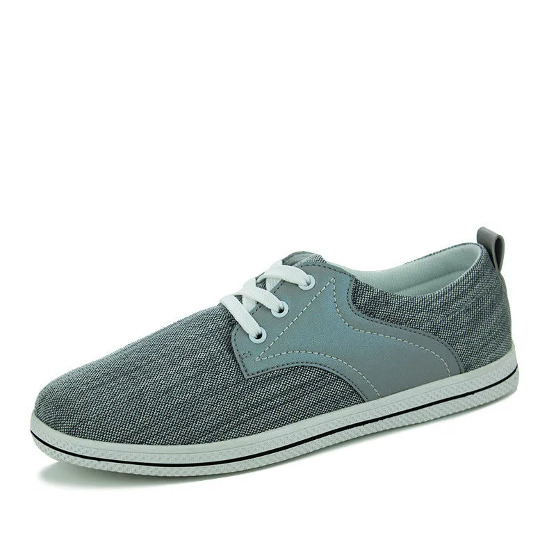 Solid Color Casual Men's Canvas Loafers