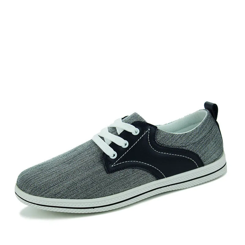 Solid Color Casual Men's Canvas Loafers