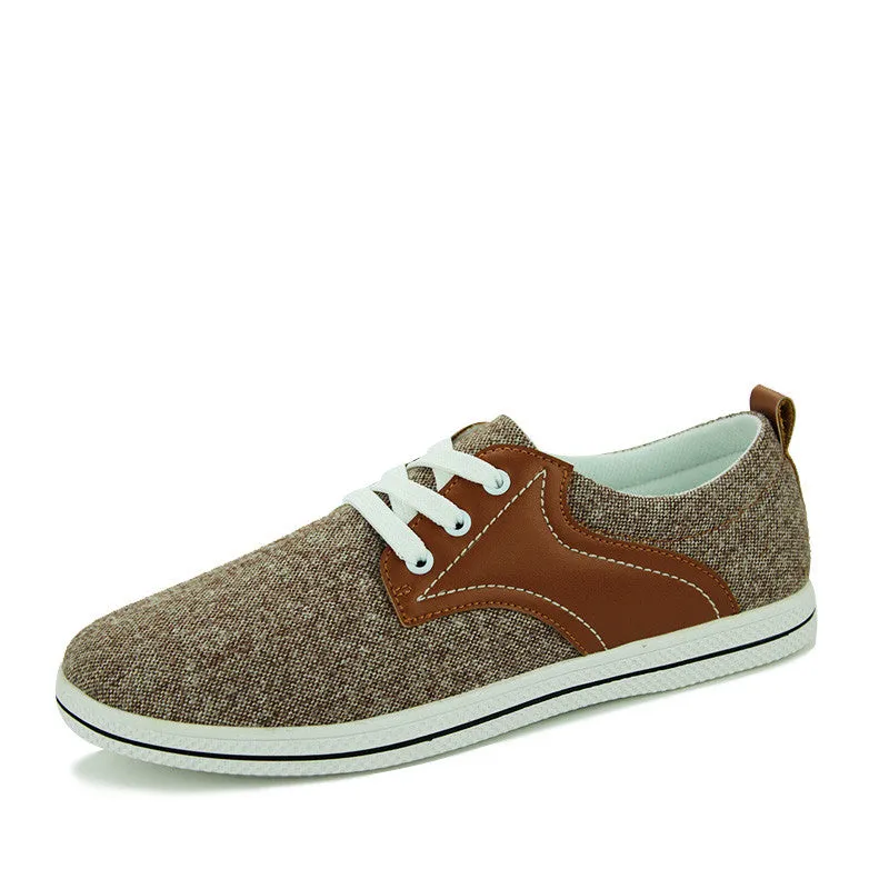 Solid Color Casual Men's Canvas Loafers