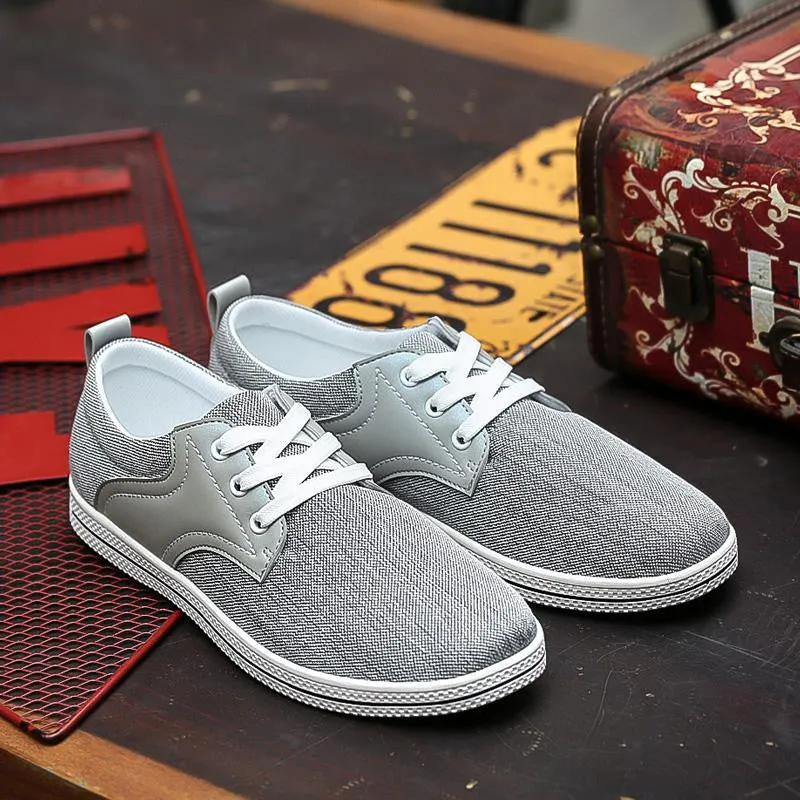 Solid Color Casual Men's Canvas Loafers