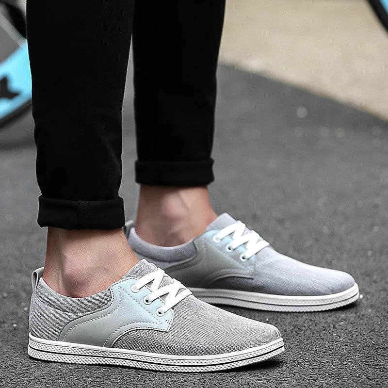 Solid Color Casual Men's Canvas Loafers
