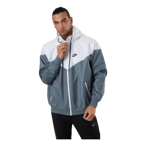 Sportswear Windrunner Men's Hooded Jacket SMOKE GREY/WHITE/SMOKE GREY/BLACK